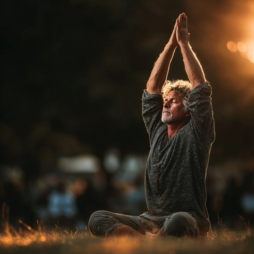 Sală de yoga amenajată pentru seniori